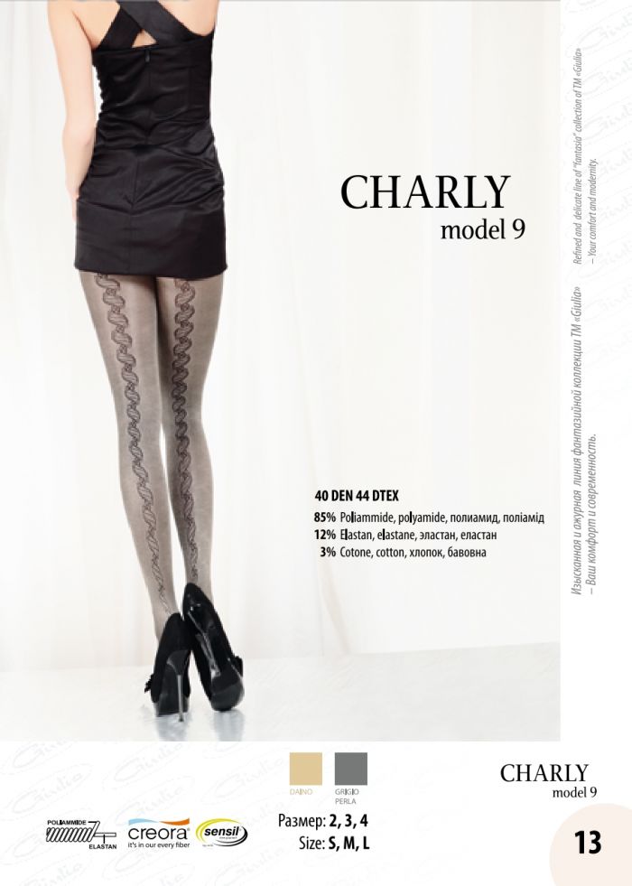 Giulia Charly Model 9 40 Denier Thickness, FW 2012 13 | Pantyhose Library