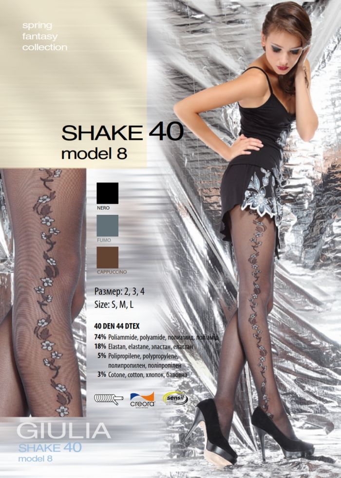 Giulia Shake 40 Model 8 40 Denier Thickness, SS Fantasy 2013 | Pantyhose Library