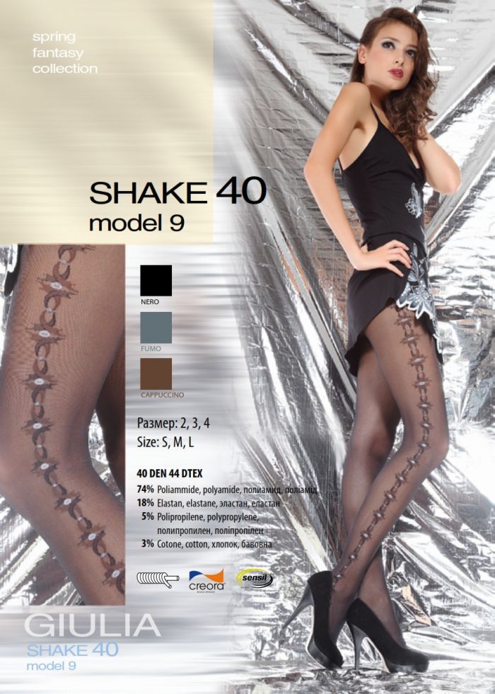 Giulia Shake 40 Model 9 40 Denier Thickness, SS Fantasy 2013 | Pantyhose Library