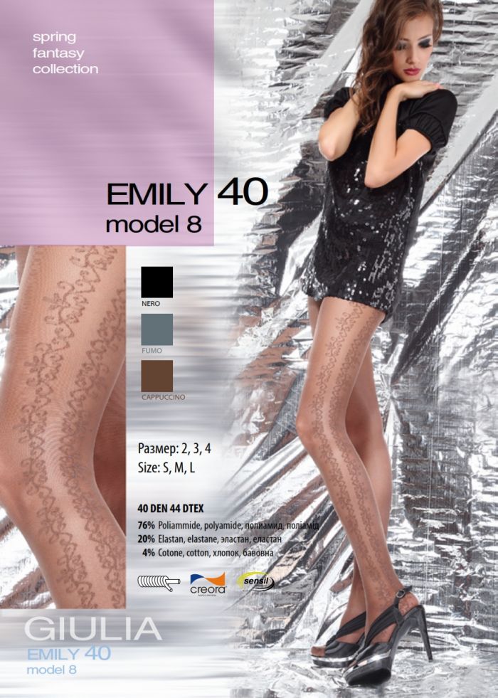 Giulia Emily 40 Model 8 40 Denier Thickness, SS Fantasy 2013 | Pantyhose Library