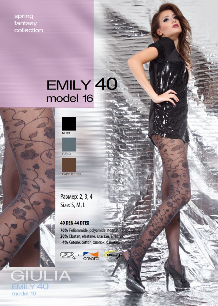 Giulia Emily 40 Model 16 40 Denier Thickness, SS Fantasy 2013 | Pantyhose Library