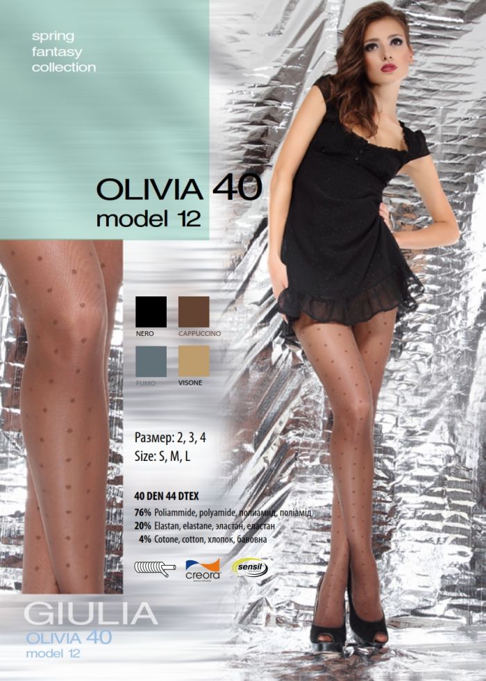 Giulia Olivia 40 Model 12 40 Denier Thickness, SS Fantasy 2013 | Pantyhose Library