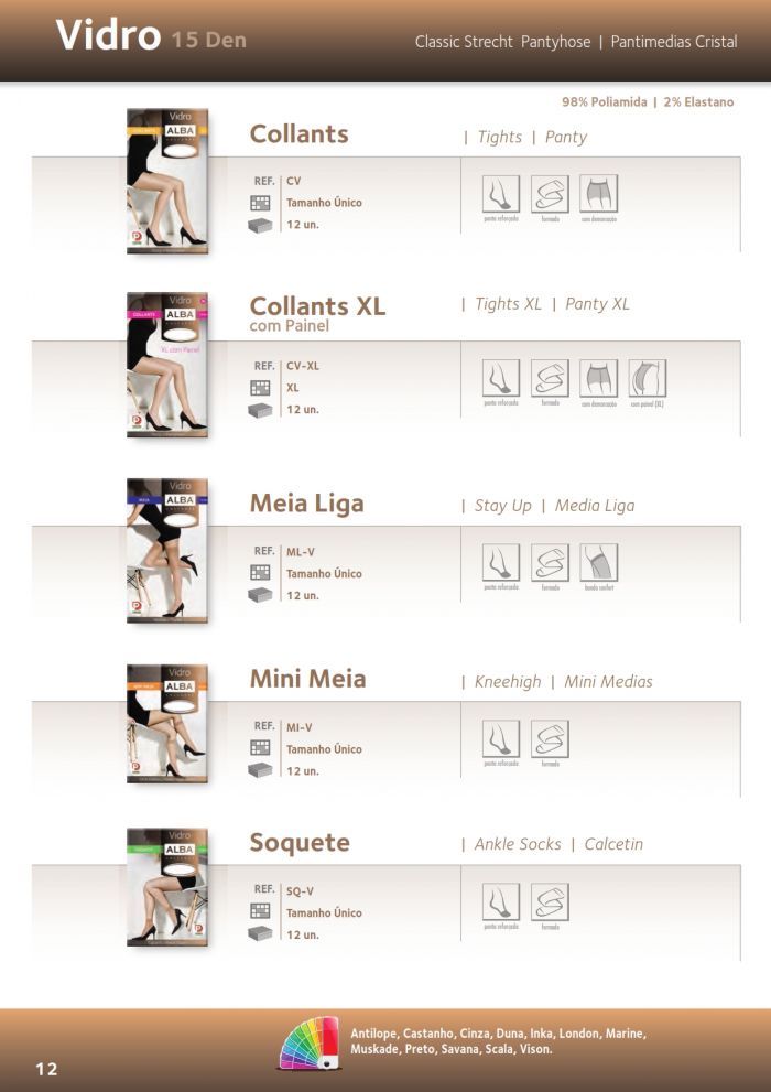 Alba Classic Stretch Pantyhose  Catalog 2014 | Pantyhose Library