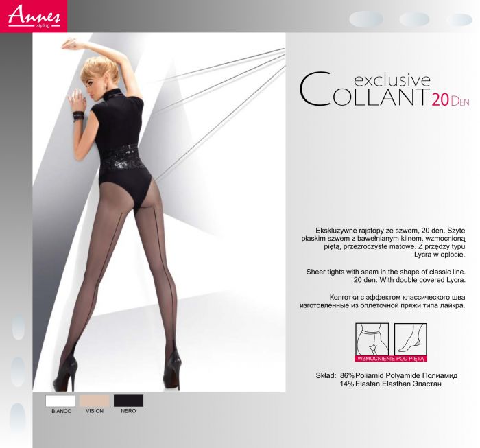 Annes Exclusive Collant 20 Denier Thickness, Styling | Pantyhose Library