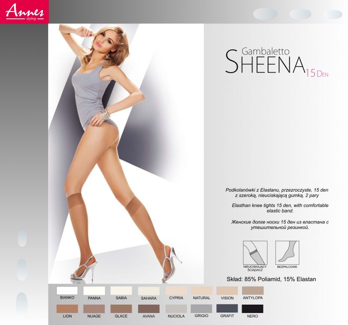 Annes Sheena 15 Denier Thickness, Styling | Pantyhose Library