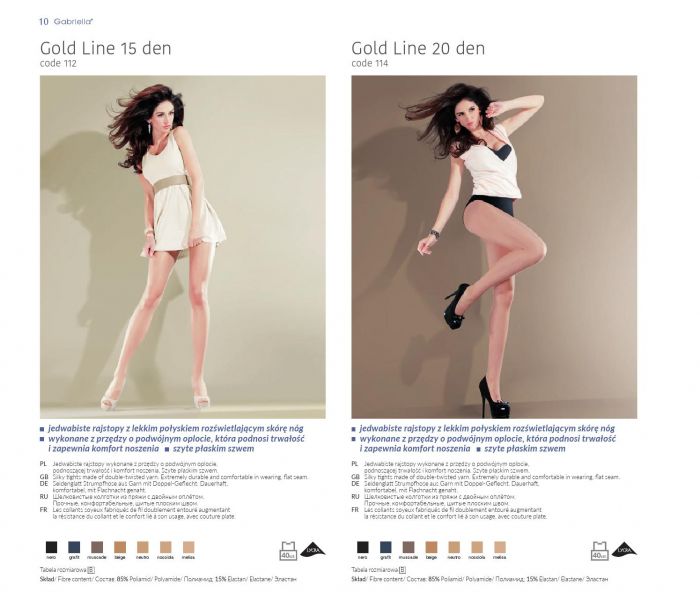 Gabriella Gold Line  Classic Collection | Pantyhose Library