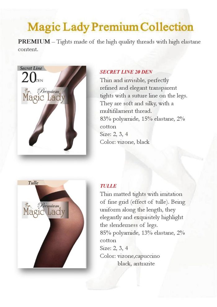 Magic Lady Secret Line / Tulle  Collection 2015 2016 | Pantyhose Library