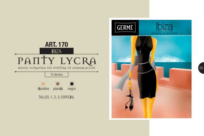 Germe Ibiza 10 Denier Thickness, Catalog 2015 | Pantyhose Library