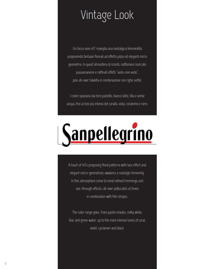 Sanpellegrino Vintage Look  SS 2015 | Pantyhose Library