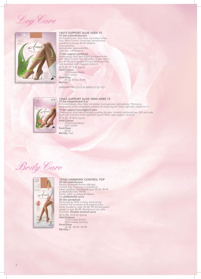 Amar Support Aloe Vera  SS 2016 | Pantyhose Library
