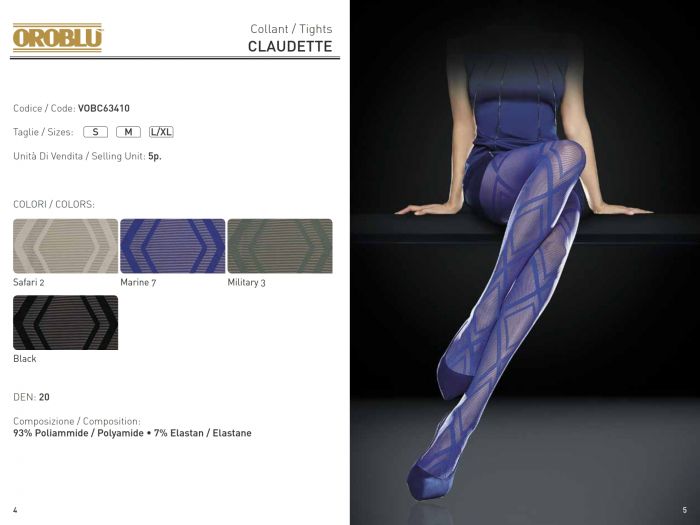 Oroblu Claudette 20 Denier Thickness, SS 2015 | Pantyhose Library