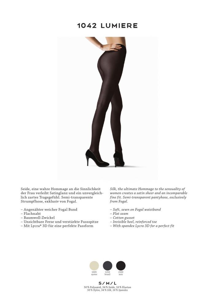 Fogal Fogal-aw-1516-36  AW 1516 | Pantyhose Library