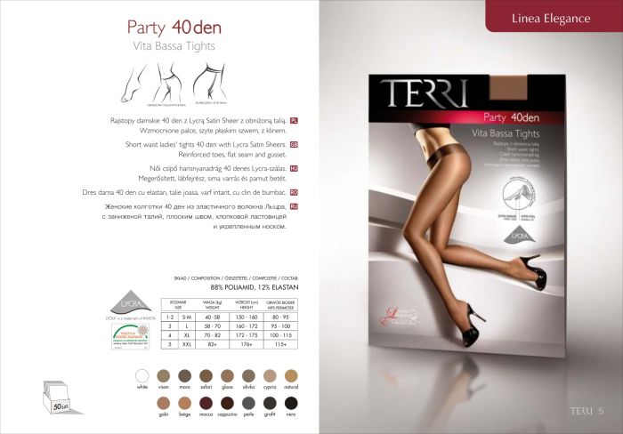 Terri Lineaelegance Party40 Den   Catalog | Pantyhose Library