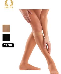 compression knee high socks 10-14 mmhg -70 den detail 2