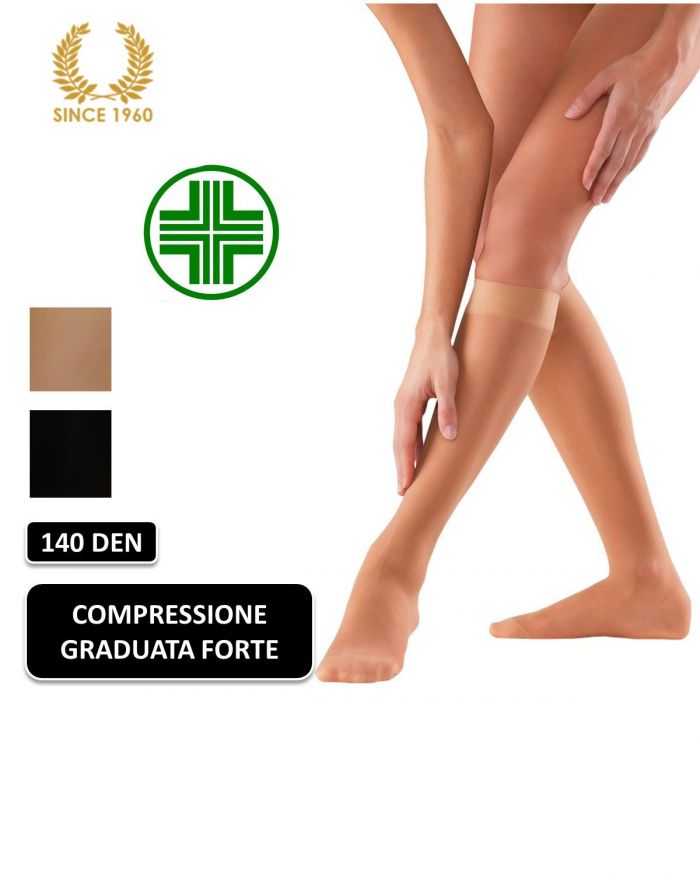 Calzitaly Compression Knee High Socks 15-21 Mmhg -140 Den  Graduated Compression Hosiery 2017 | Pantyhose Library