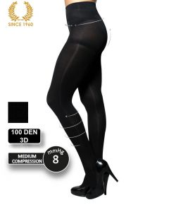 factor 8 support tights - shaping effect -100 den