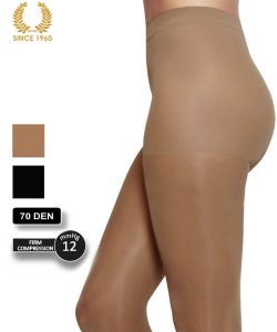 firm support tights factor 10 - 70 den side