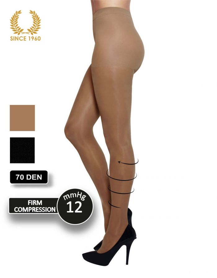 Calzitaly Firm Support Tights Factor 10 - 70 Den  Support Hosiery | Pantyhose Library