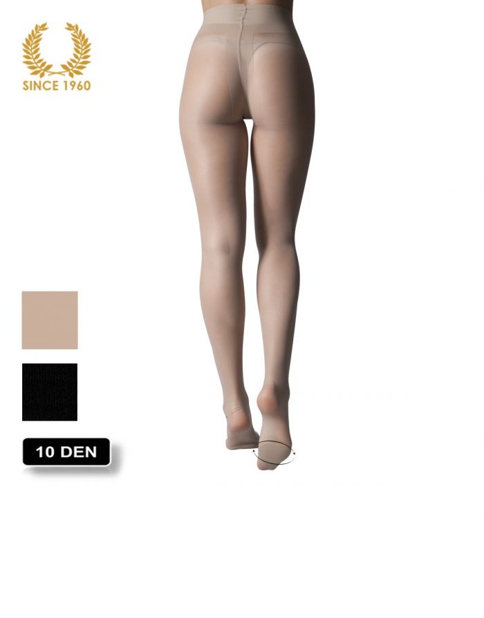 Calzitaly High Heels Tights With Cushion - 10 Den Nude Detail  Support Hosiery | Pantyhose Library