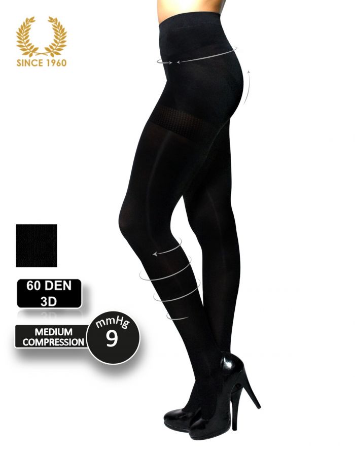 Calzitaly Medium Support Tights Factor 8 - Shaping -60 Den 2  Support Hosiery | Pantyhose Library