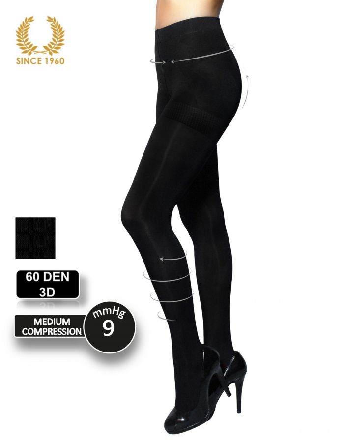 Calzitaly Medium Support Tights Factor 8 - Shaping -60 Den  Support Hosiery | Pantyhose Library