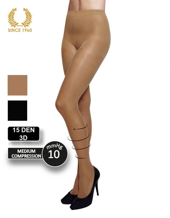 Calzitaly Support Tights Factor 8 - Energizing - 15 Den  Support Hosiery | Pantyhose Library