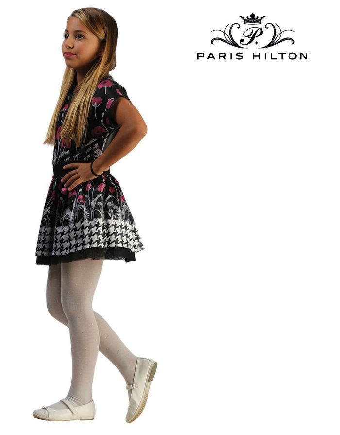 Paris Hilton Paris Hilton Collant Bimba Cotone Strass Allover White 2  Hosiery Collection 2017 | Pantyhose Library