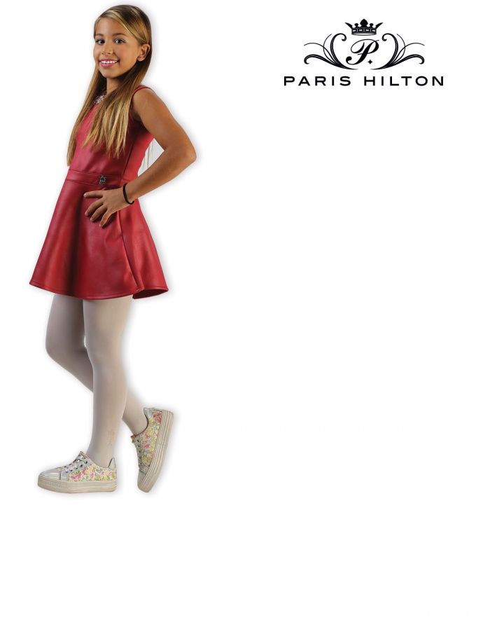 Paris Hilton Paris Hilton Collant Bimba Logo White  Hosiery Collection 2017 | Pantyhose Library