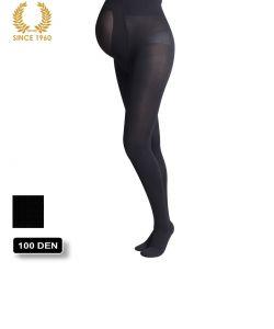 opaque maternity tights -100 den front
