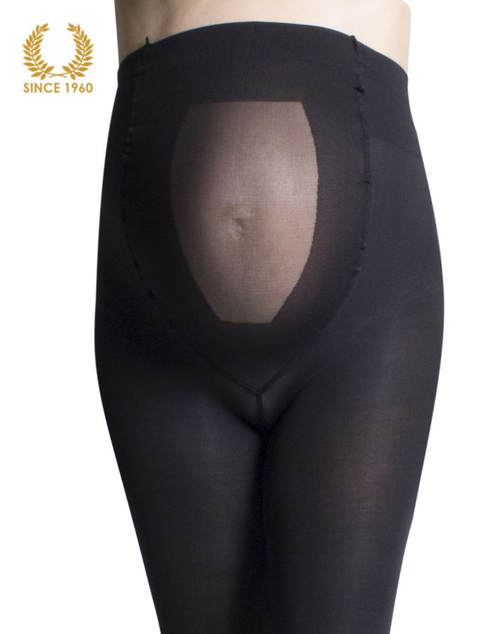 Calzitaly Opaque Maternity Tights -100 Den Front Etail  Maternity Tights 2017 | Pantyhose Library