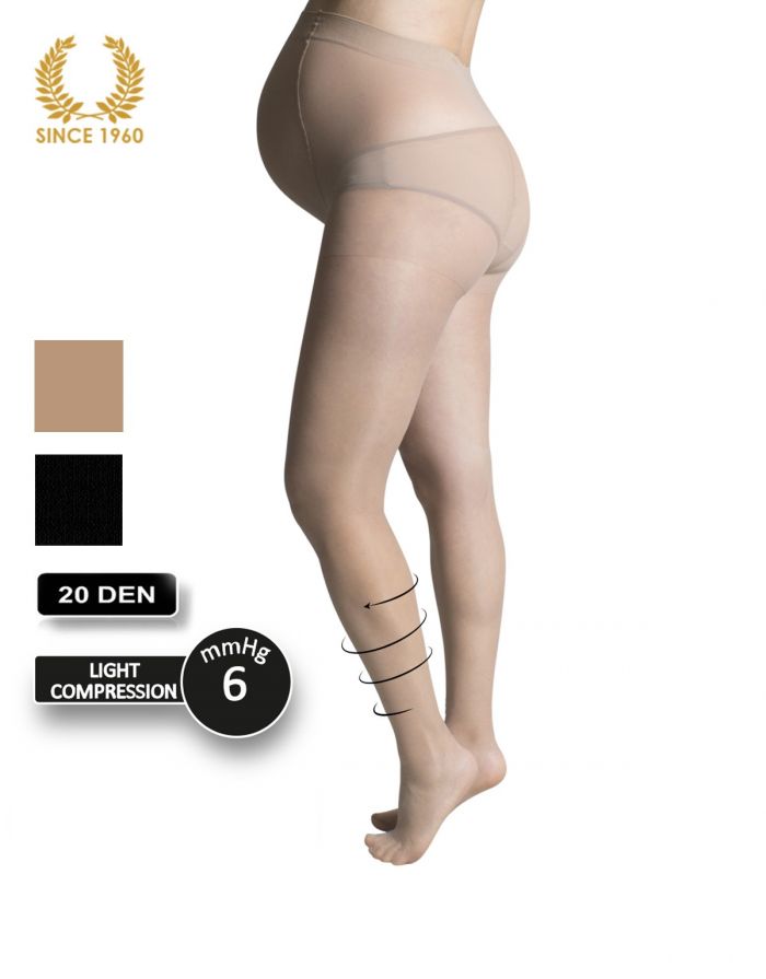 Calzitaly Sheer Maternity Tights With Leg Support -20 Den Grey  Maternity Tights 2017 | Pantyhose Library