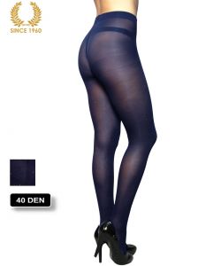 glitter tights with sparkly spots allover 40 den blue back