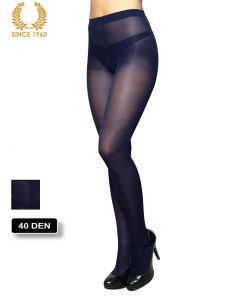 glitter tights with sparkly spots allover 40 den blue front