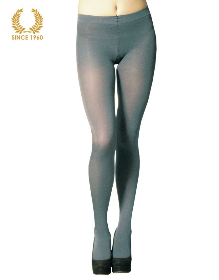 Calzitaly Melange Tights -80 Den Petrol Front  Fashion Tights 2017 | Pantyhose Library