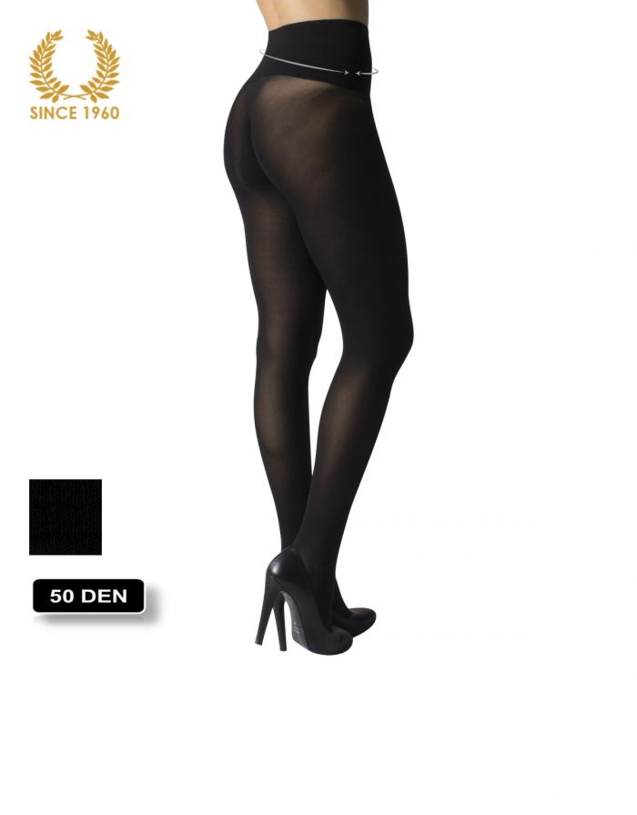 Calzitaly Opaque Seamless Tights -50 Den Back  Fashion Tights 2017 | Pantyhose Library