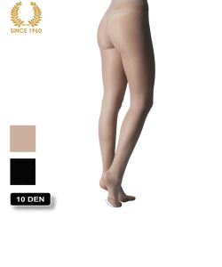 high heels tights with cushion - 10 den nude back