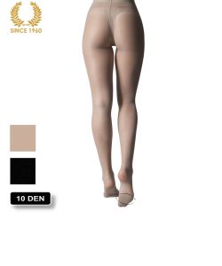 high heels tights with cushion - 10 den nude detail