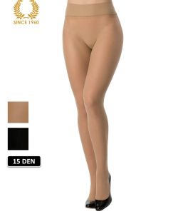 seamless tights -15 den nude front
