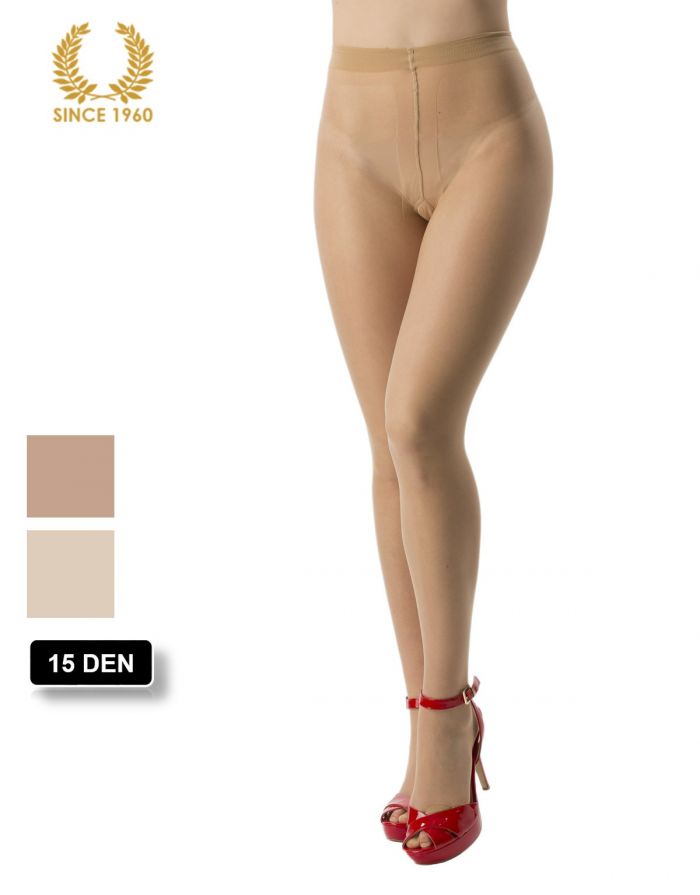 Calzitaly Toeless Tights Nude Finish -15 Den  Front  Bridal Tights 2017 | Pantyhose Library