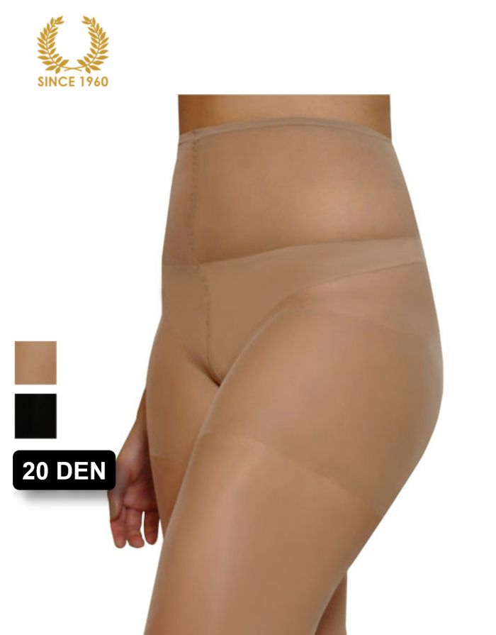 Calzitaly Sheer Plus Size Tights - Curvy  20 Den Detail  Curvy Collection 2017 | Pantyhose Library