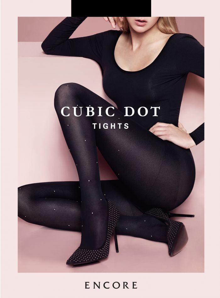 Encore Cubic Dot Tights  Hosiery 2017 | Pantyhose Library