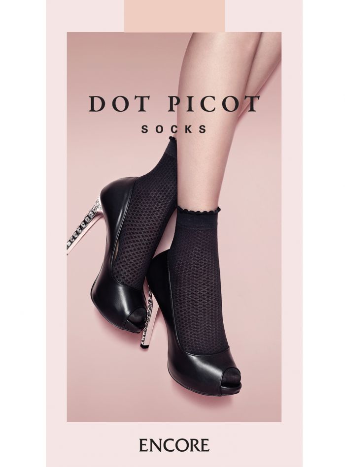 Encore Dot Picot Socks  Hosiery 2017 | Pantyhose Library