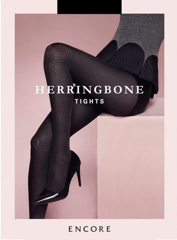 Encore Herringbone Tights  Hosiery 2017 | Pantyhose Library