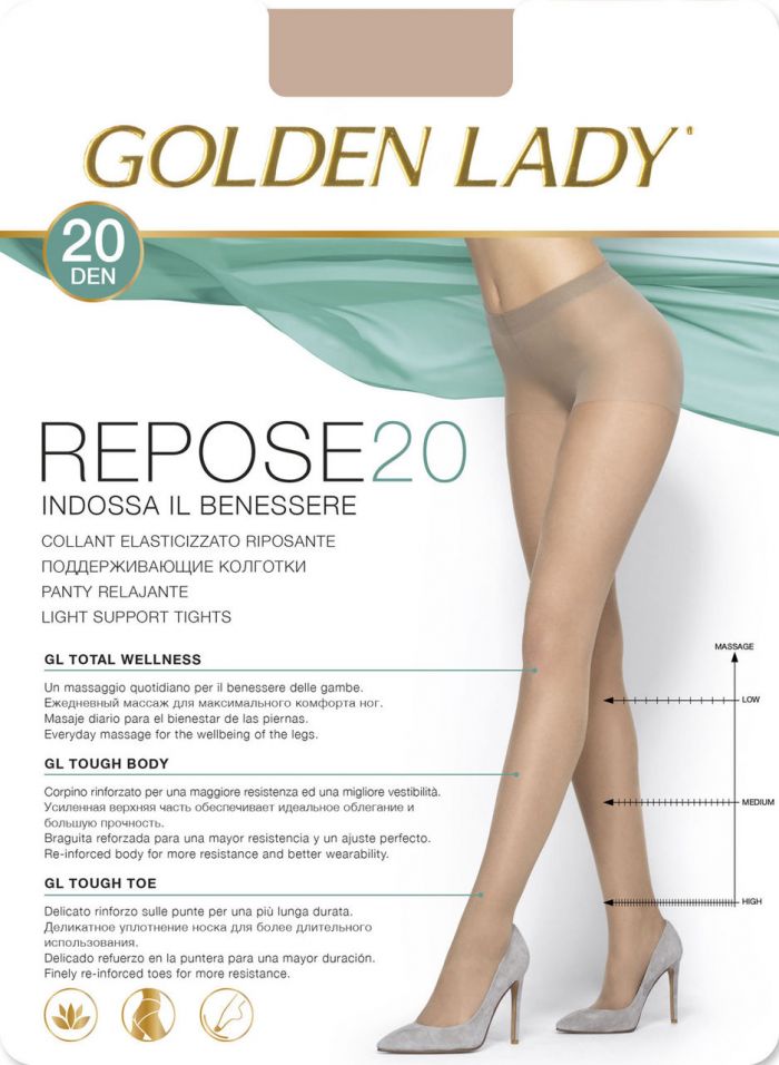 Golden Lady Repose_20  Hosiery Packs 2017 | Pantyhose Library