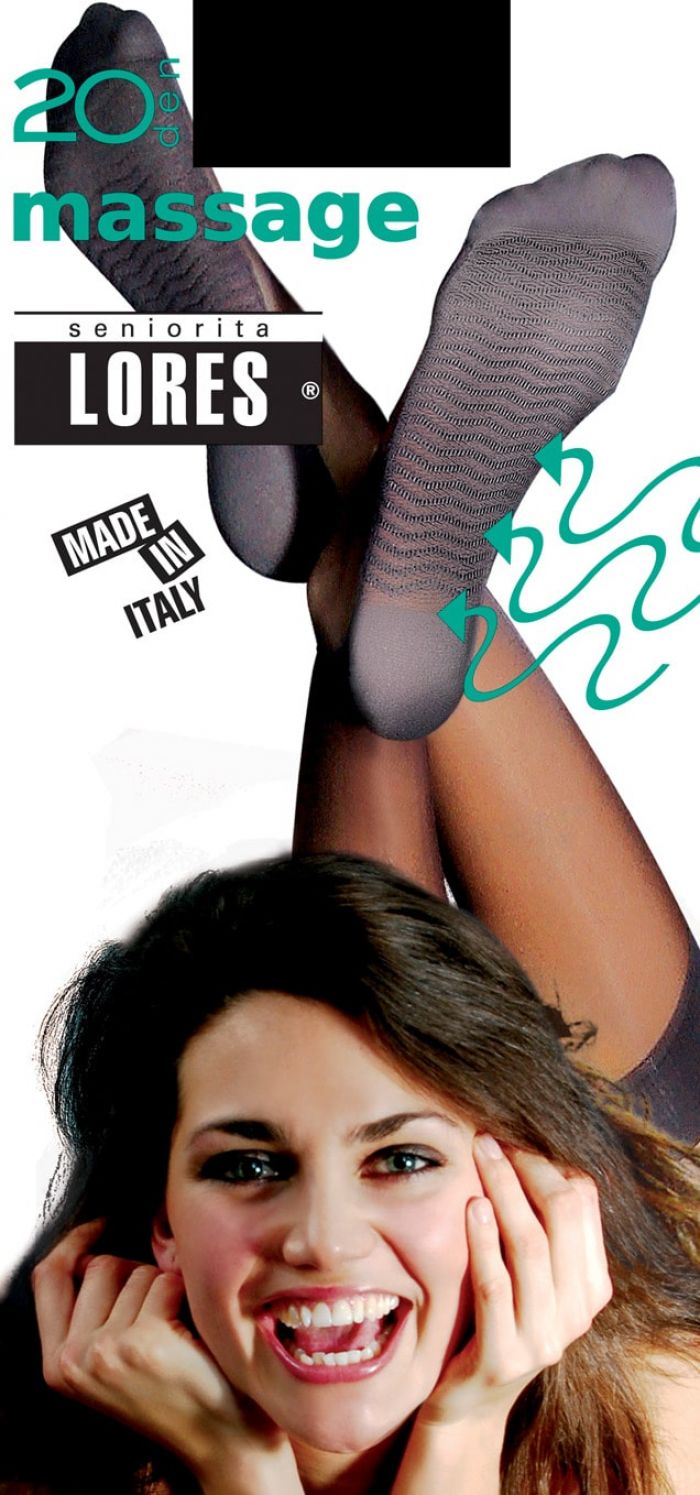 Seniorita Lores Massage 20 Den  Knee Over Knee and Socks | Pantyhose Library