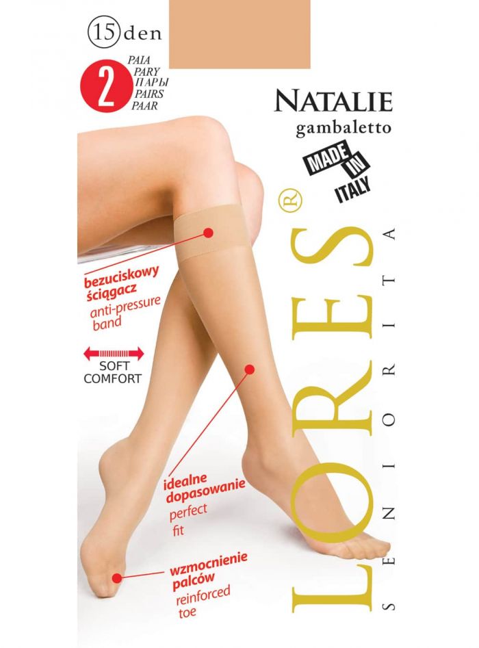 Seniorita Lores Natalie 15 Den  Knee Over Knee and Socks | Pantyhose Library