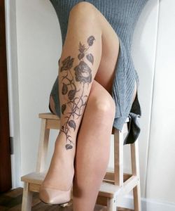 Black-Roses-Tattoo-Printed-Tights-Pantyhose
