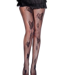 Butterfly-And-Flower-Design-Fishnet-Pantyhose