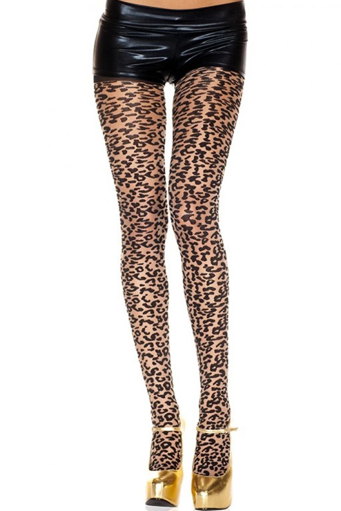 Music Legs Woven-leopard-design-spandex-pantyhose  Pantyhose Collection 2018 | Pantyhose Library