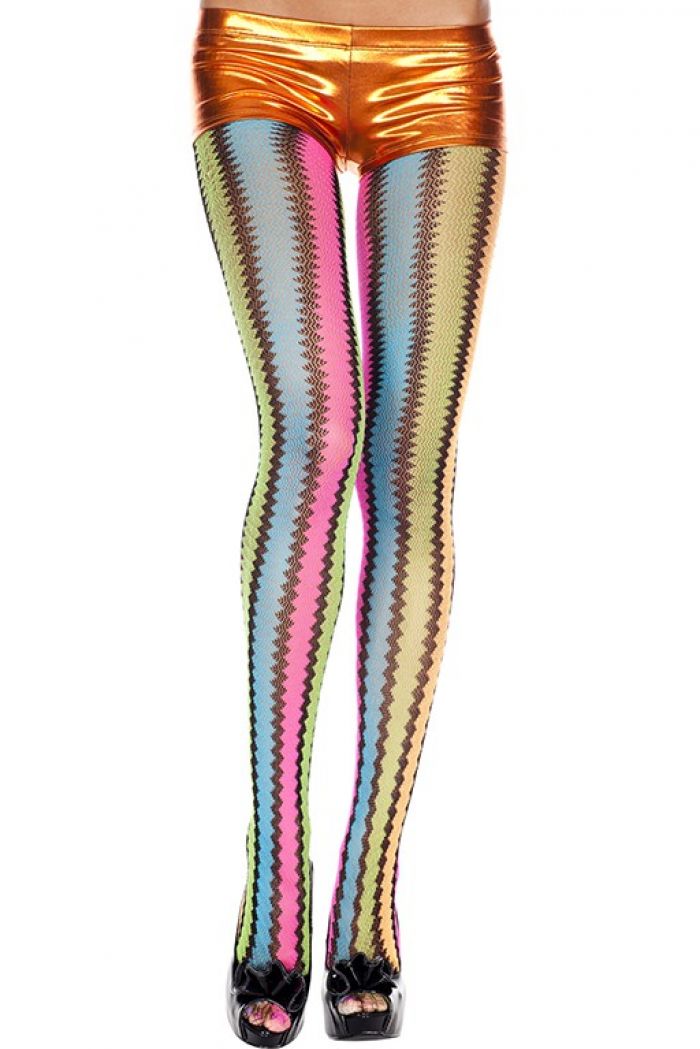 Music Legs Zig-zag-rainbow-pantyhose  Pantyhose Collection 2018 | Pantyhose Library